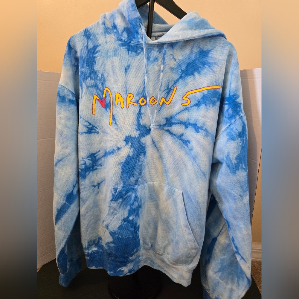 2019 MAROON 5 L Hooded Sweatshirt Adam Levine Jesse Carmichael James Valentine